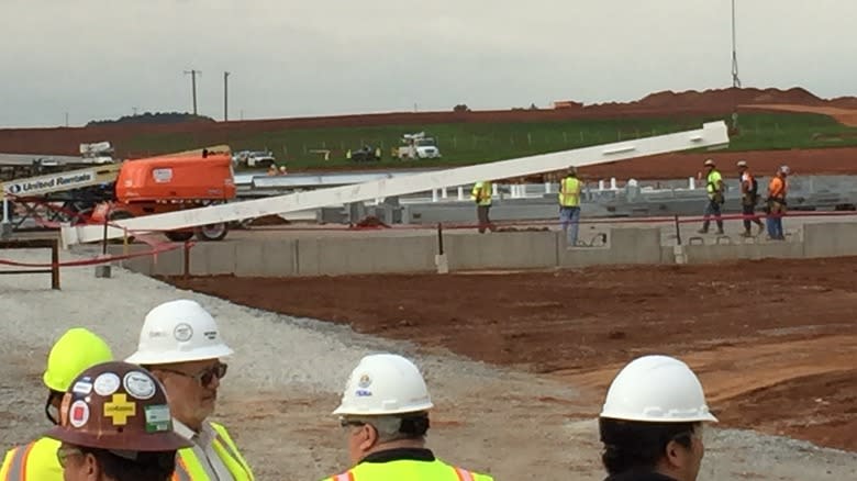 Construction begins at a join Mazda Toyota plant in Alabama in 2019