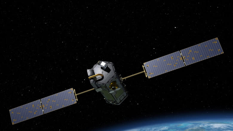 Artist rendering of NASA Orbiting Carbon Observatory OCO-2, one of five new NASA Earth science missions set to launch in 2014, and one of three managed by JPL.