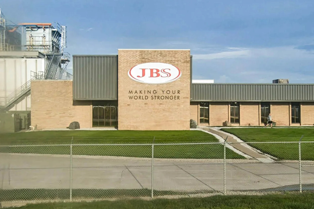 A JBS building exterior with the local on the front facing brick wall (Google Maps)