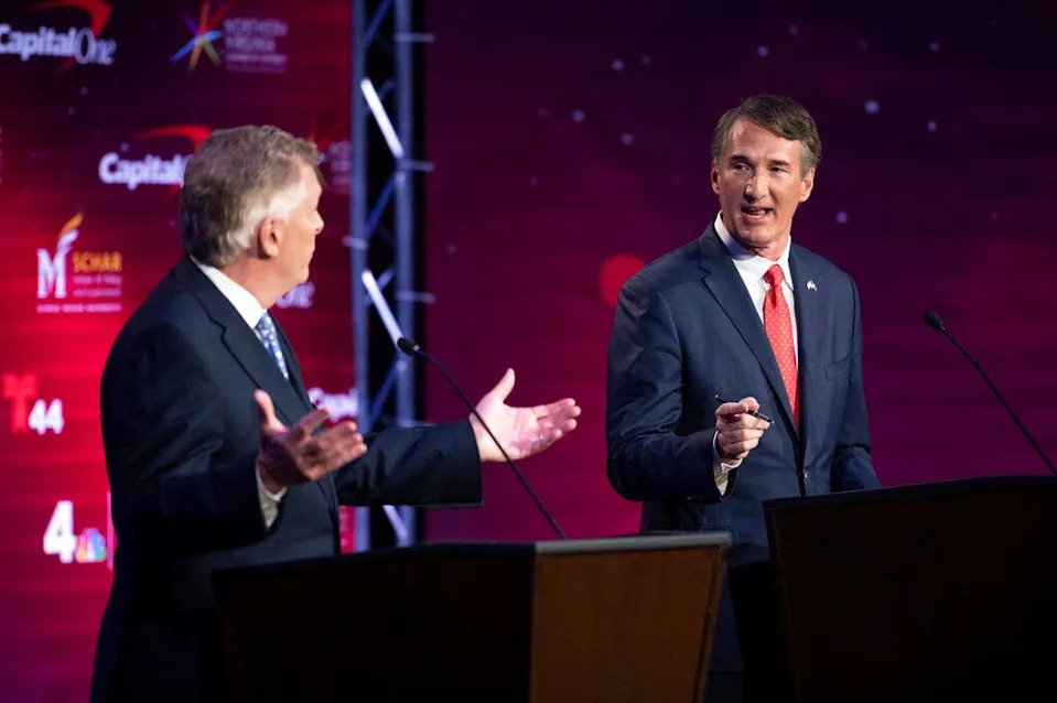 McAuliffe and Youngkin face off on the debate stage