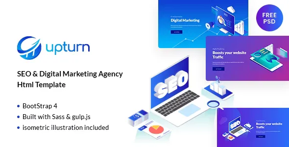 Upturn - SEO And Digital Marketing Agency HTML Template v1.0
