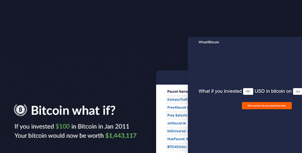 Bitcoin What If? - Historic Investment Calculator Bitcoin What If? - Historic Investment Calculator
