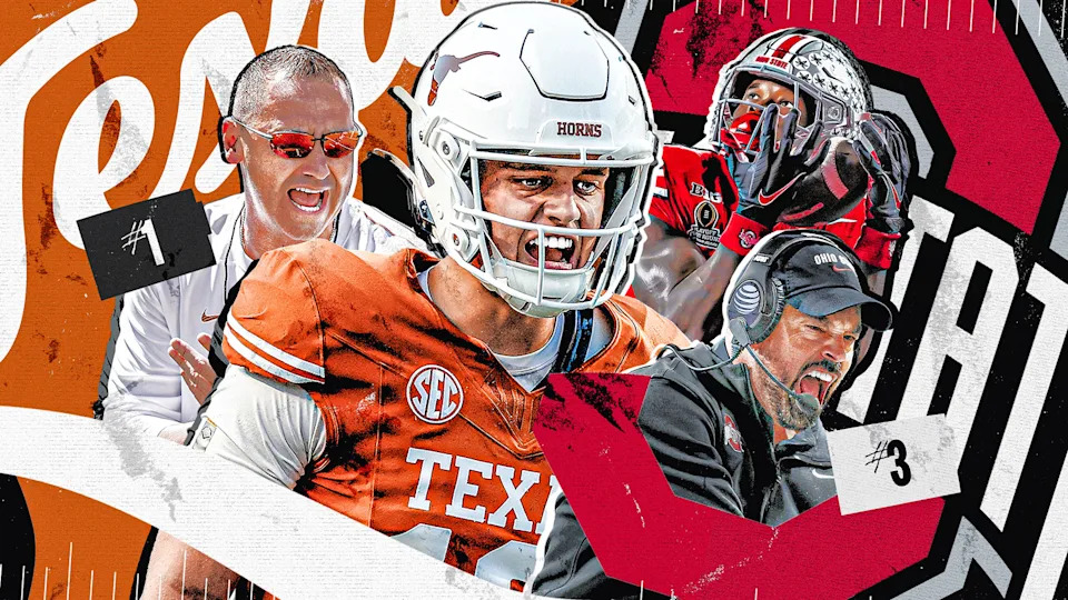Arch Manning is finally under center for Texas, which is the preseason No. 1 team. (Joseph Raines/Yahoo Sports)