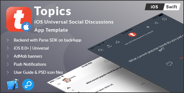 Topics - iOS Universal Social Discussion App Template (Swift) Topics - iOS Universal Social Discussion App Template (Swift)