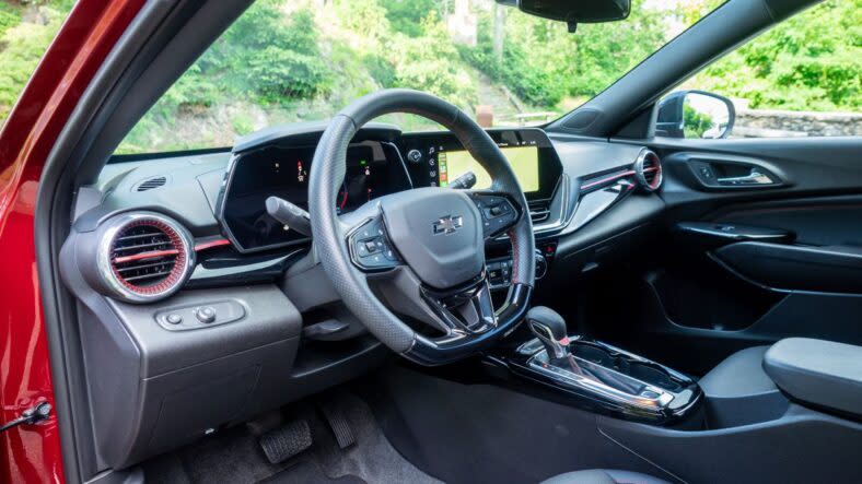A shot of the driver's seat in the 2025 Chevrolet Trax