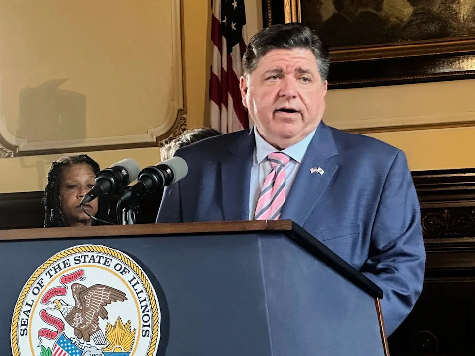 Gov. JB Pritzker of Illinois signaled his willingness to keep redistricting open as an option, but his state maps are already largely gerrymandered to minimize GOP representation as much as possible (Copyright 2025 The Associated Press. All rights reserved)