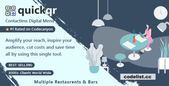 QuickQR Pro v2.4 - Saas - QR Code Restaurant Menu Maker - Laravel CMS - nulled