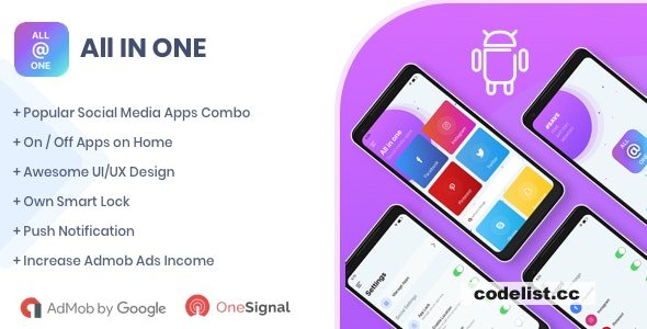 All in One Social Media Android Native App v1.5