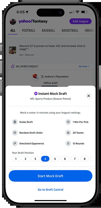 No more waiting rooms – Instant Mock Drafts are ready when you are