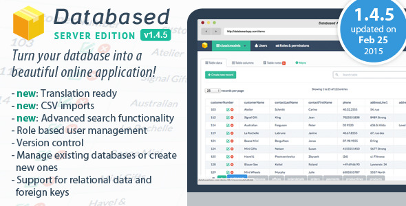 Database Application Platform v1.4.5 Database Application Platform v1.4.5