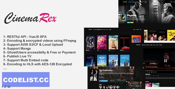CinemaRex v1.5.1 - Movies & TV Shows, Live TV