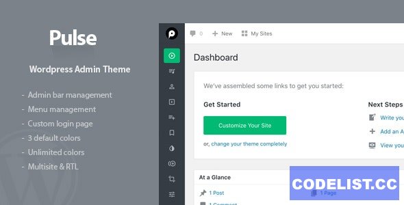 Pulse v1.1.2 - WordPress Admin Theme