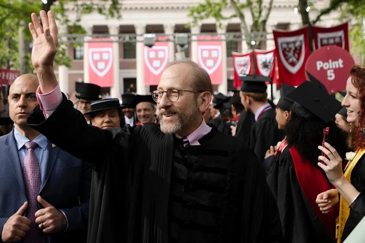 Harvard president reportedly says he is not considering $500m deal with Trump