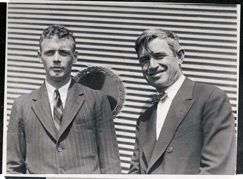 Rogers con Charles Lindbergh