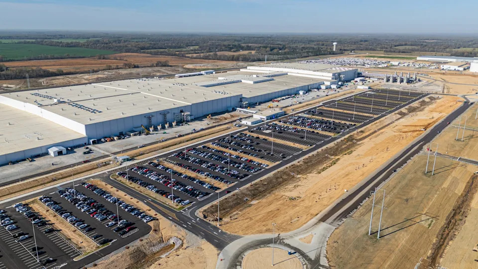 Construction and equipment installation continue at BlueOval SK battery plant at BlueOval City as company prepare for production