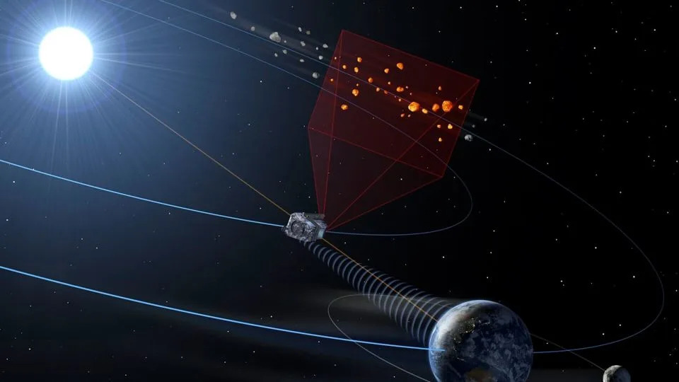 ESA's NEOMIR mission could spot previously unknown asteroids. - Pierre Carril/ESA