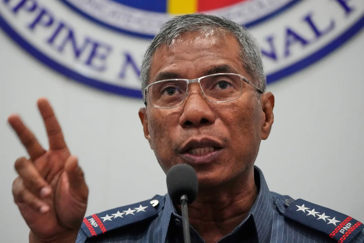 Philippine president fires police chief, who led the arrests of Duterte and televangelist Quiboloy