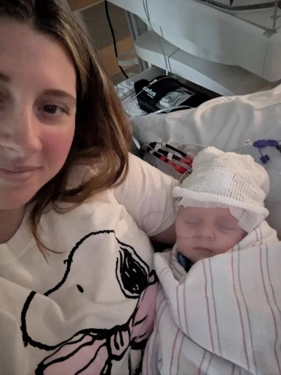Courtesy of Tiffany Sisco - PHOTO: Tiffany Sisco told Boston ABC affiliate WCVB her five-week-old daughter, Lily Belle Sisco, has been in the hospital, fighting a rare tick-borne virus called Powassan virus.