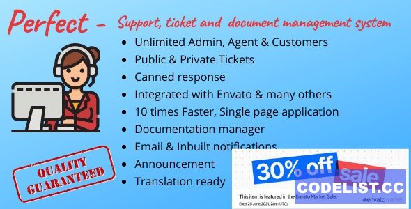Perfect Support ticketing & document management system v1.6 - nulled