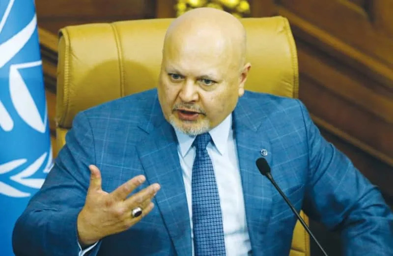INTERNATIONAL CRIMINAL COURT Prosecutor Karim Khan rewards Islamic terrorism, the writer charges. (credit: Leonardo Fernandez Viloria/Reuters)