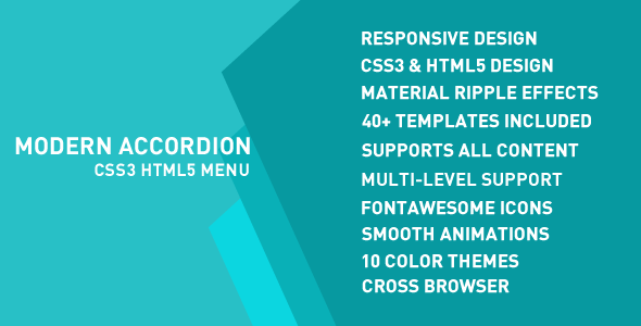 Modern Accordion Menu