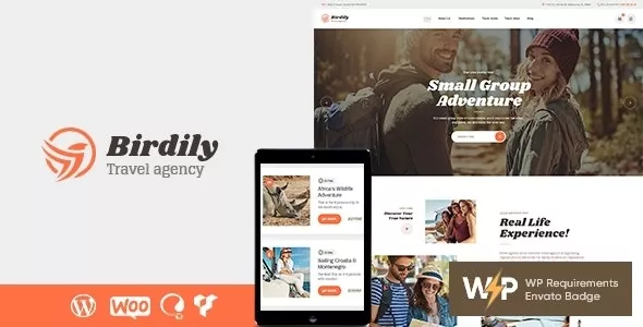 Birdily - Travel Agency & Tour Booking WordPress Theme v1.0.6