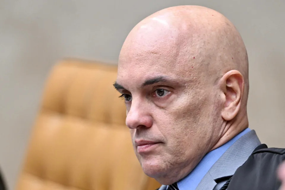 Judge Alexandre de Moraes looks on during a trial of the regulation of social networks at the Brazilian Supreme Court in Brasilia on June 4, 2025. / Credit: Evaristo Sa/AFP via Getty Images