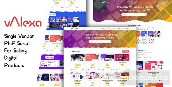 Valexa v2.0.0 - PHP Script For Selling Digital Products And Digital Downloads