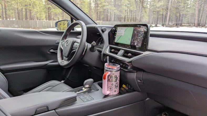 The driver's seat of the 2025 Lexus UX 300h F Sport Handling