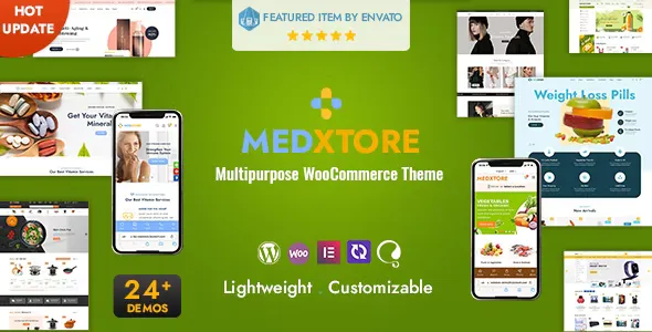 MedXtore - Responsive Multipurpose Elementor WooCommerce WordPress Theme v3.3.3