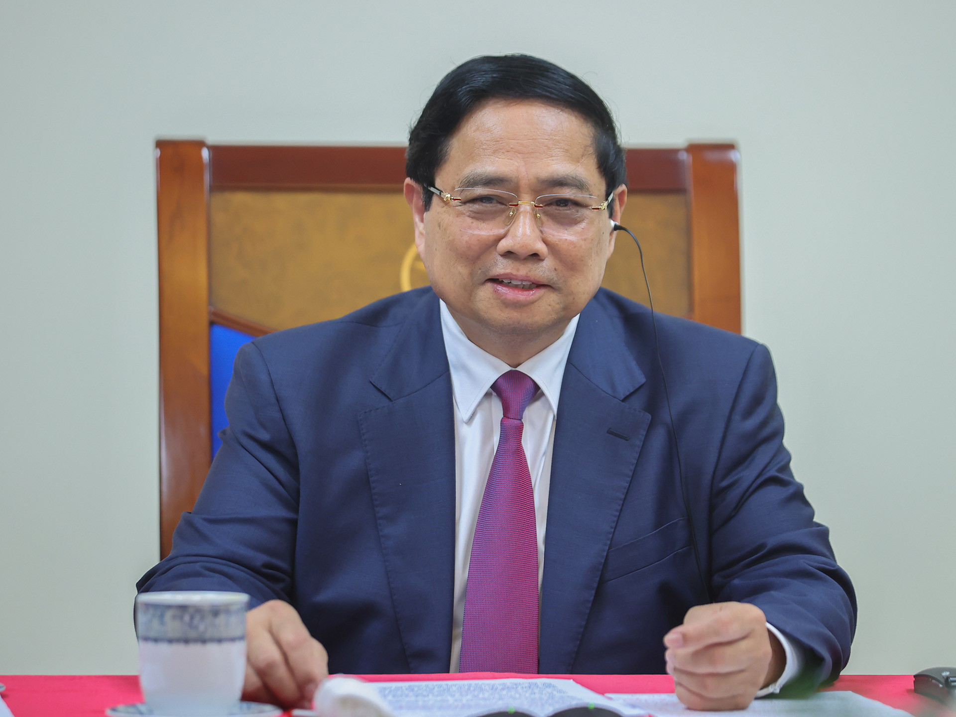 Thủ tướng Phạm Minh Chính điện đàm với Thủ tướng Campuchia Hun Manet