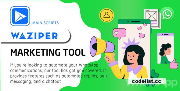 Waziper v5.0.3 - Whatsapp Marketing Tool - nulled