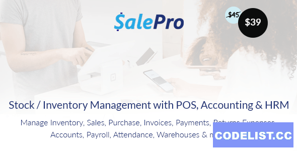 SalePro v3.5.8 - Inventory Management System with POS, HRM, Accounting