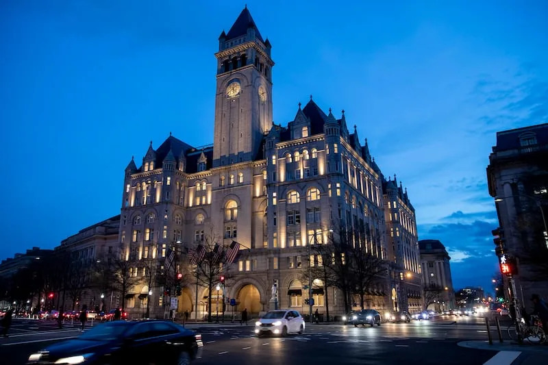 The Trump International Hotel near sunset, Wednesday, Jan. 23, 2019, in Washington. | Alex Brandon