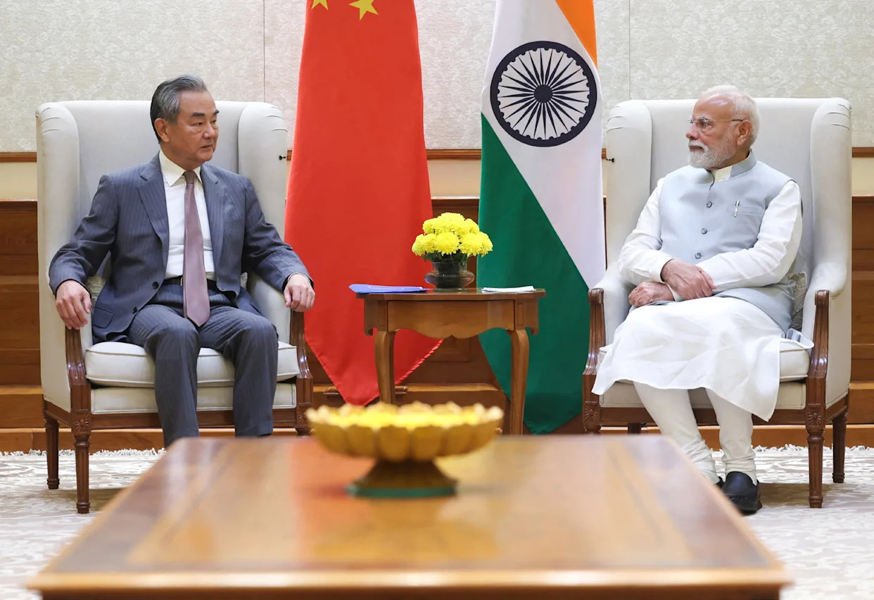 India’s Modi meets China’s top diplomat Wang as Asian powers rebuild ties
