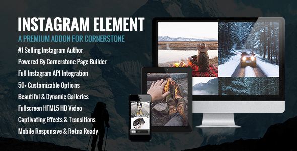 Instagram Element - Cornerstone Element for Wordpress