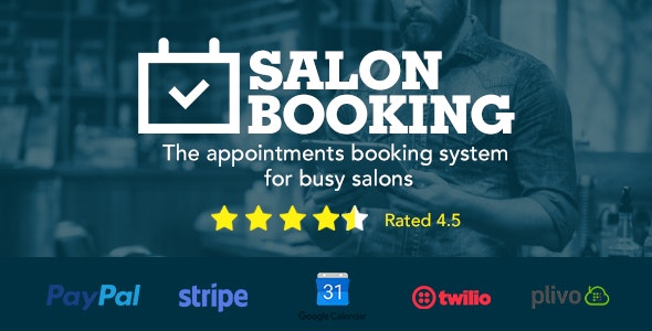 Salon Booking v3.4.4.6 - Wordpress Plugin