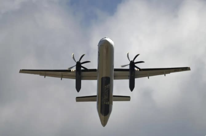 DHC-8-400飛機。 圖 : 翻攝自視覺中國