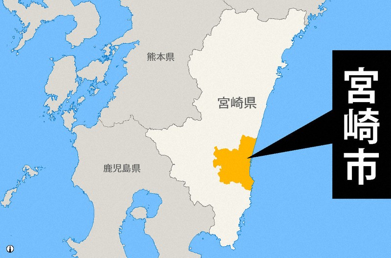宮崎で震度4　M5.8と推定　震源地は日向灘