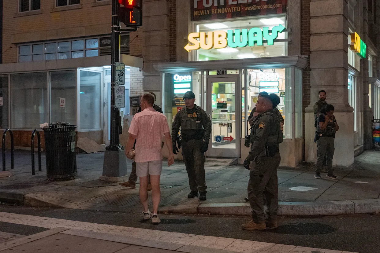 Trump’s crackdown finds a target in the DC sandwich thrower