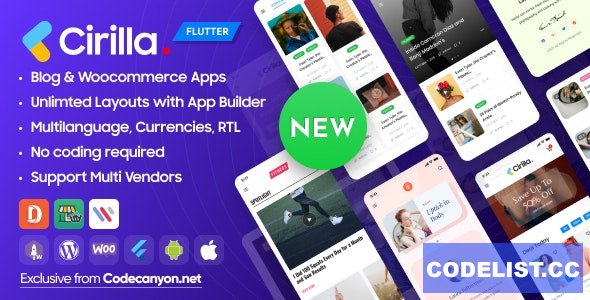 Cirilla v2.1.1 - Multipurpose Flutter App For Wordpress & Woocommerce