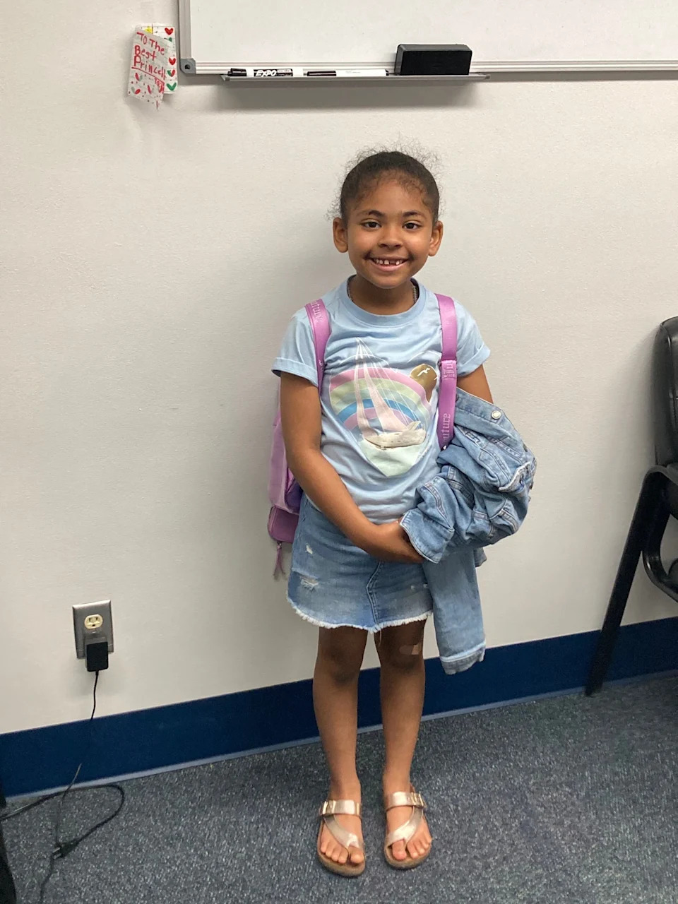 Although she's going into second grade now, Zoey well remembers first grade, and shares some of those memories with a reporter.
