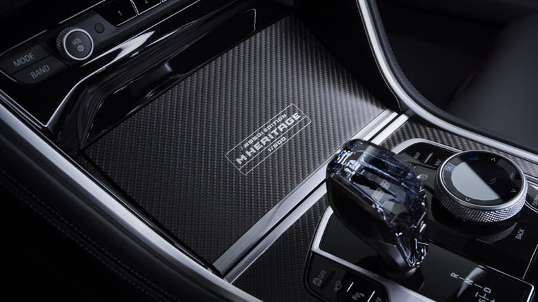 2026 BMW M850i Edition M Heritage carbon fiber center console