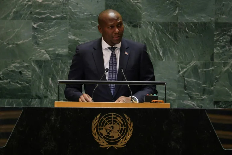 Eswatini's Prime Minister Russell Dlamini has swatted away demands for the secrecy about the US deportation agreement to be lifted (Charly TRIBALLEAU)