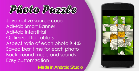 Photo Puzzle Game with AdMob Photo Puzzle Game with AdMob