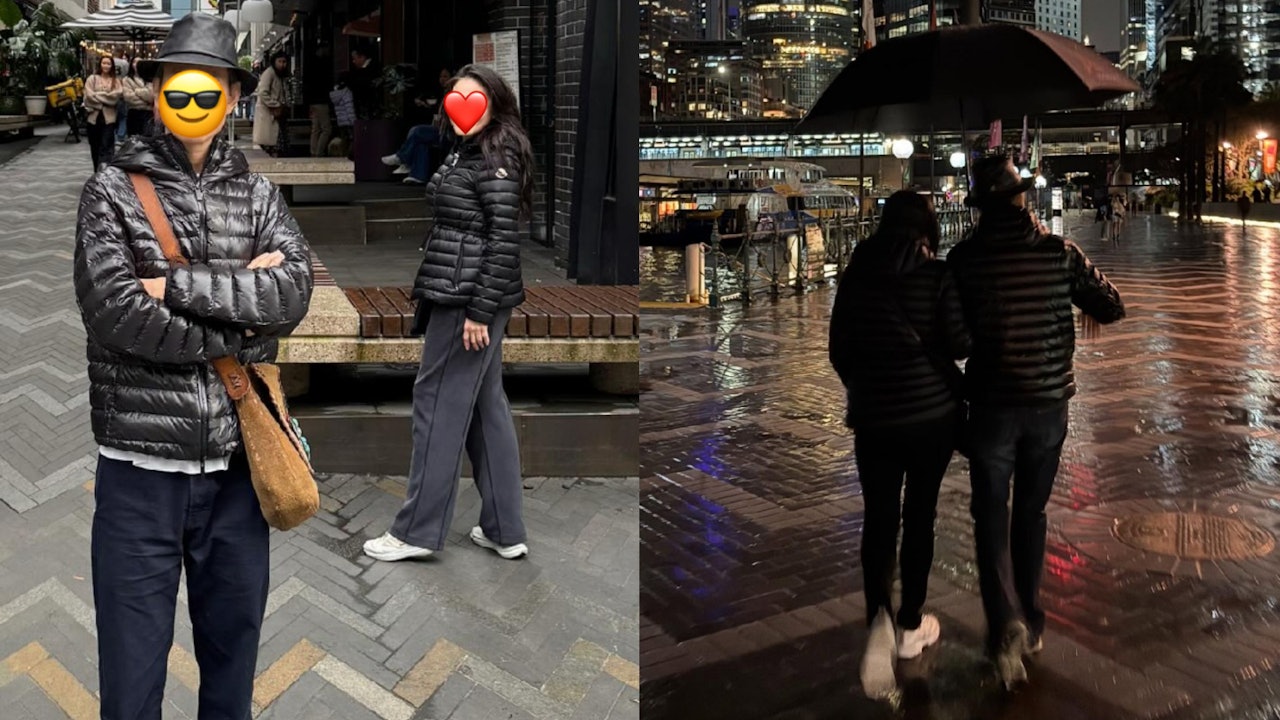 吸金王孖老婆澳洲旅行雨中繑手漫步好恩愛　秘婚多年擁逾2億身家