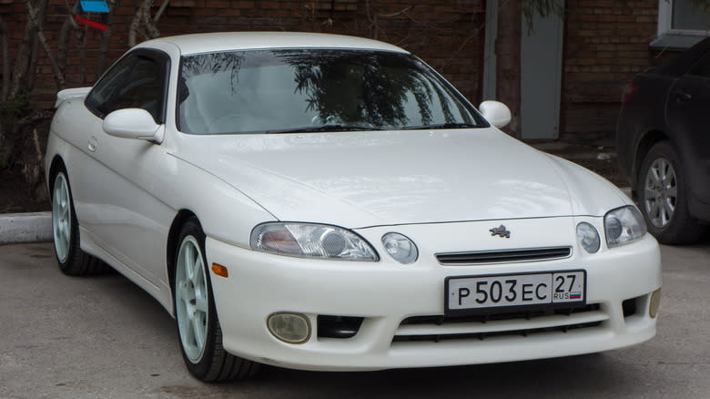 A white Lexus SC300/Toyota Soarer