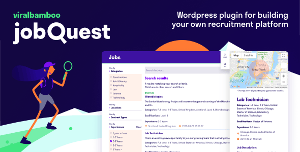 jobQuest v1.0.0 - WP Job Recruitment Board