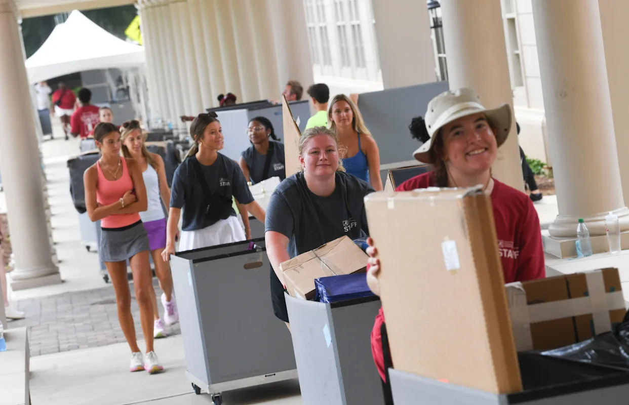 Where to find the extra dumpsters for University of Alabama move-in days