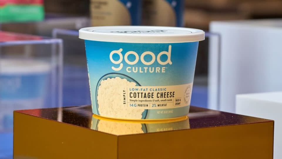 El queso cottage de Good Culture, famoso en TikTok. - Ashley Spears